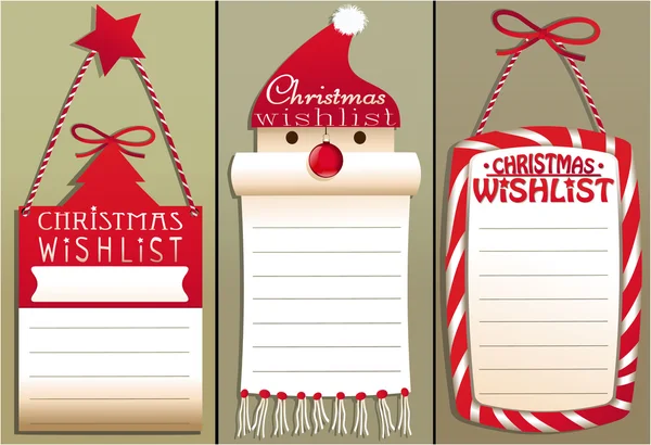 Lista dei desideri di Natale — Vettoriale Stock