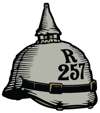 Birinci Dünya Savaşı Alman pickelhaube kask