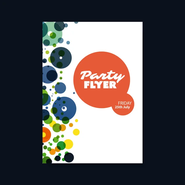 Party Concept met abstracte achtergrond - Flyer of Cover ontwerp — Stockvector