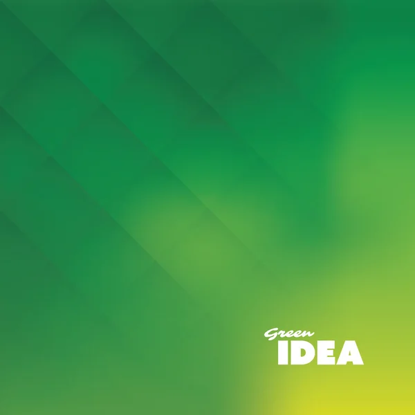 Grüne Idee - Öko, Bio, Natur Hintergrunddesign-Vorlage — Stockvektor