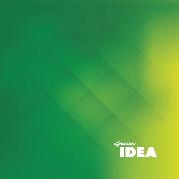 Grüne Idee - Öko, Bio, Natur Hintergrunddesign-Vorlage — Stockvektor
