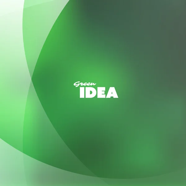 Green Idea - Eco, Bio, Nature Background Design Template — Stock Vector