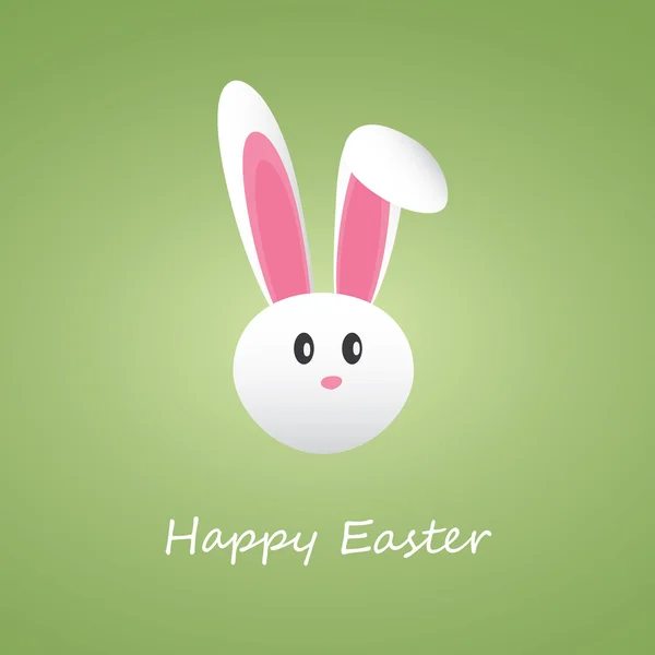 Cartão de Páscoa feliz com coelho engraçado — Vetor de Stock