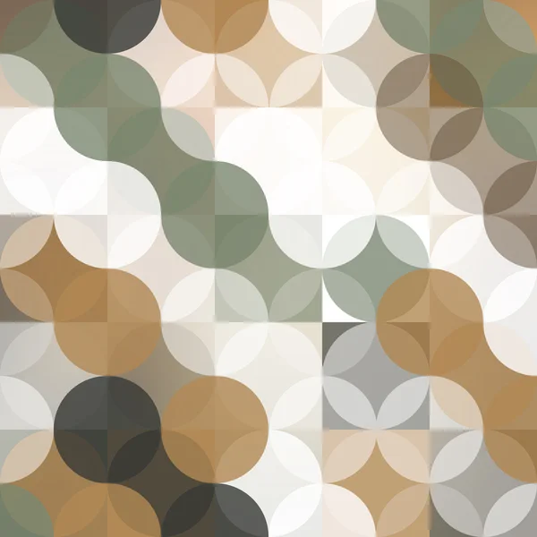 Abstract achtergrond ontwerp met geometrische patroon, Pastel gekleurde cirkels — Stockvector