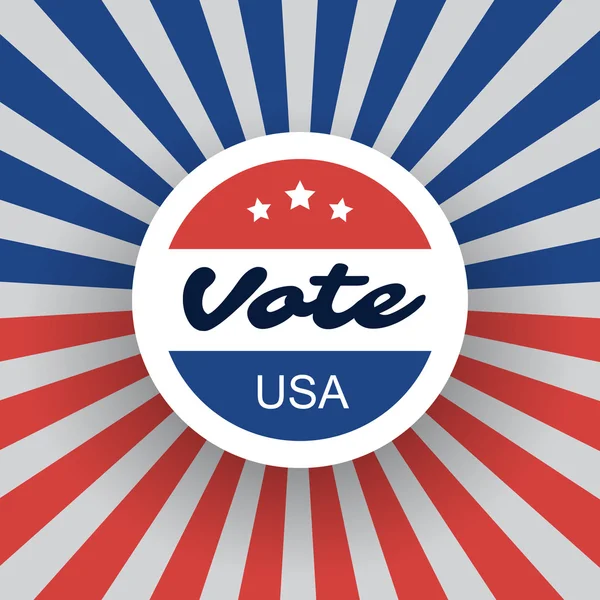 USA Concetto di Voto Design — Vettoriale Stock