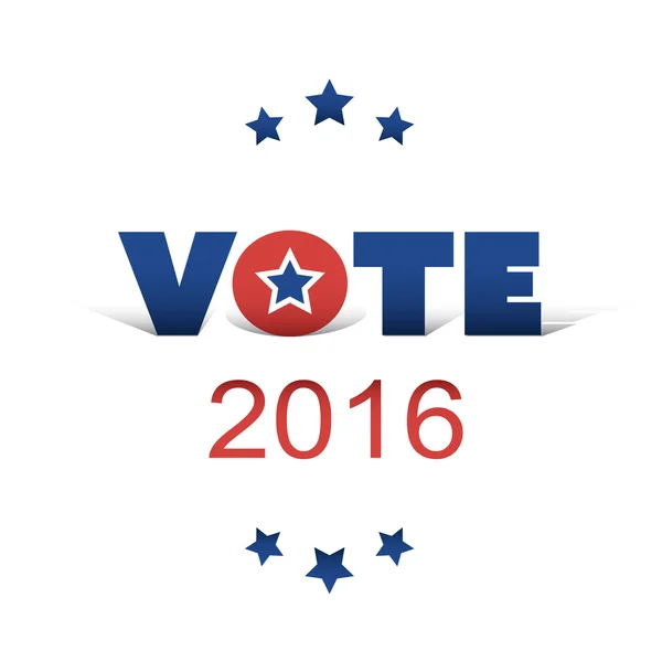 USA 2016 Concetto di Voto Design — Vettoriale Stock