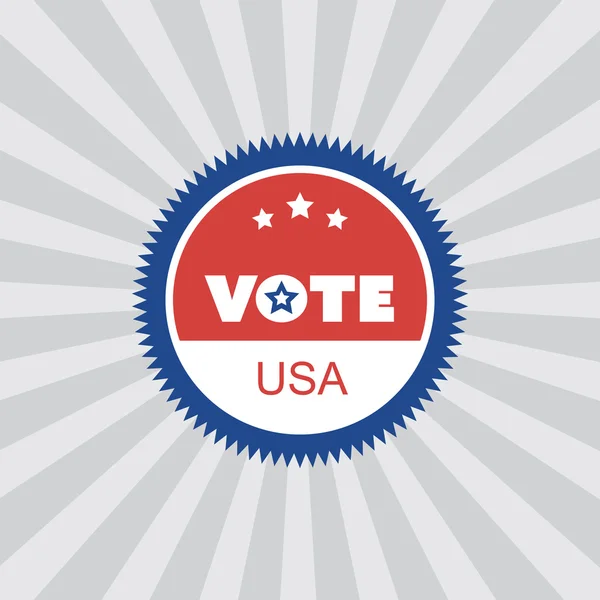 USA Concetto di Voto Design — Vettoriale Stock