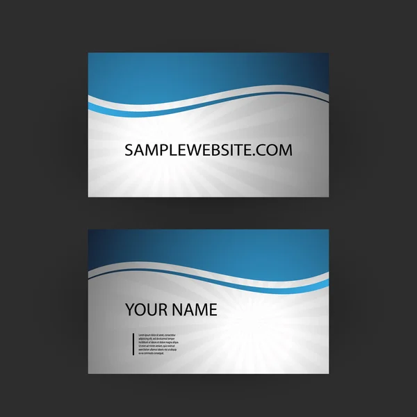 名刺テンプレート — ストックベクタ