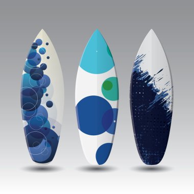 Vektör Surfboard tasarım şablonları