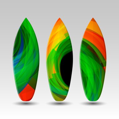 Vektör Surfboard tasarım şablonları