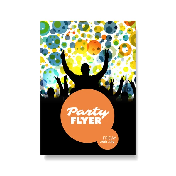 Party-Flyer oder Cover-Design — Stockvektor