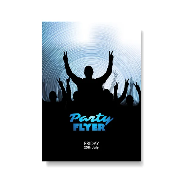 Party-Flyer oder Cover-Design — Stockvektor