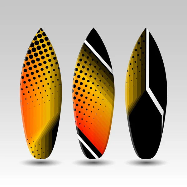 Vector Surfboard ontwerpsjablonen — Stockvector