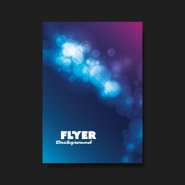 Flyer ou design de couverture avec fond flou — Image vectorielle