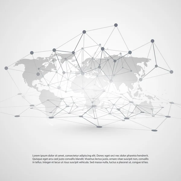 Concepto de computación en nube y redes — Archivo Imágenes Vectoriales