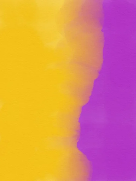 Abstraktní akvarel zázemí - fialová a žlutá — Stock fotografie