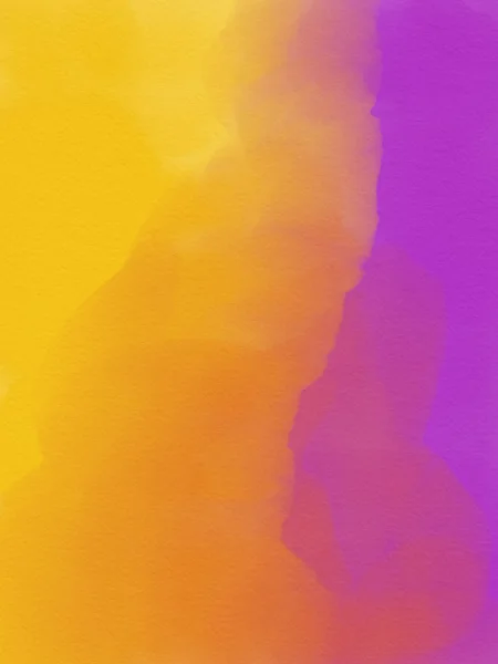 Streszczenie tło akwarela - fioletowy i żółty — Zdjęcie stockowe