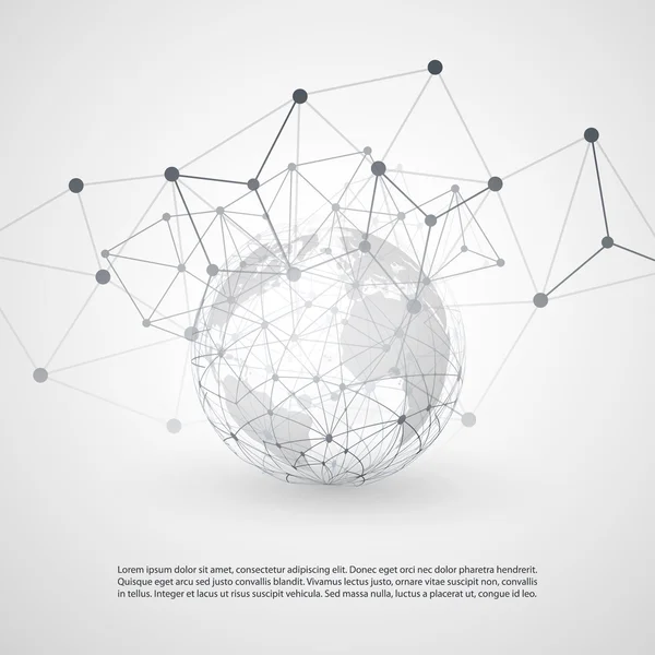 Concept Cloud Computing et réseaux — Image vectorielle