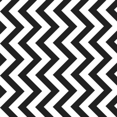 Siyah ve beyaz Zig Zag satırları desen - arka plan