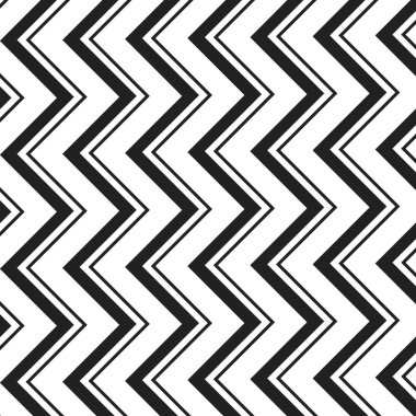 Siyah ve beyaz Zig Zag satırları 