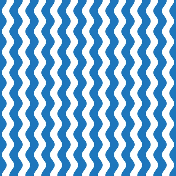 Blue Wavy Lines Pattern - disegno di sfondo — Vettoriale Stock