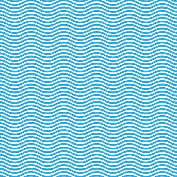 Mavi dalgalı çizgiler desen - arka plan — Stok Vektör