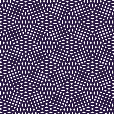 Koyu mor dalgalı mozaik desen - arka plan