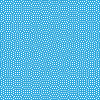 Mavi dalgalı mozaik desen - arka plan