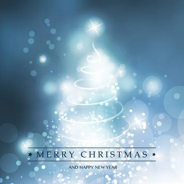 Merry Christmas Happy Holidays Card Christmas Tree Shape Made Bright — 스톡 벡터