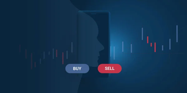 Développement Logiciels Fintech Analyse Moderne Marché Des Affaires Numériques Trading — Image vectorielle