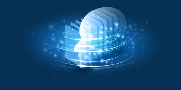 Maskininlärning Artificiell Intelligens Cloud Computing Nätverk Digitala Anslutningar Design Concept — Stock vektor