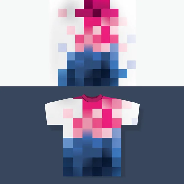 Abstract Geruit Shirt Print Design — Stockvector