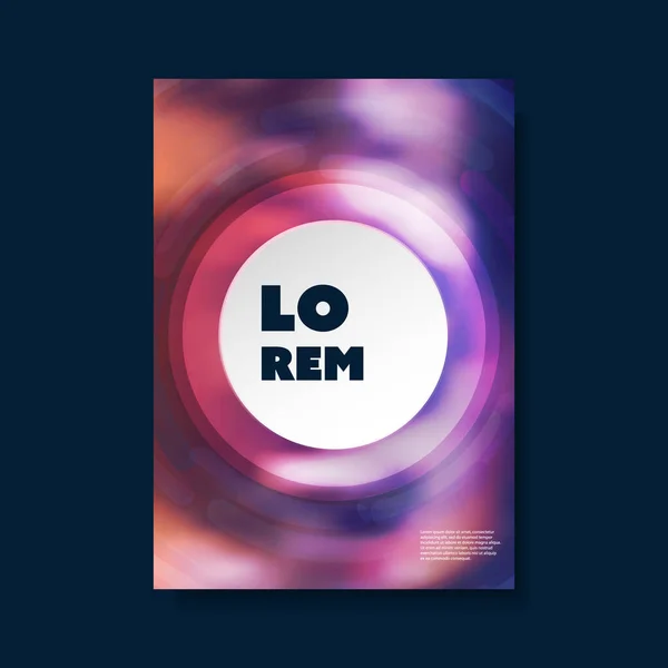Modern Style Flyer Cover Design Voor Bedrijf Met Kleurrijke Wazig — Stockvector