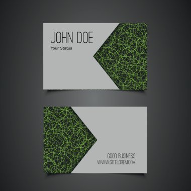 Kartvizit soyut desen halkaları