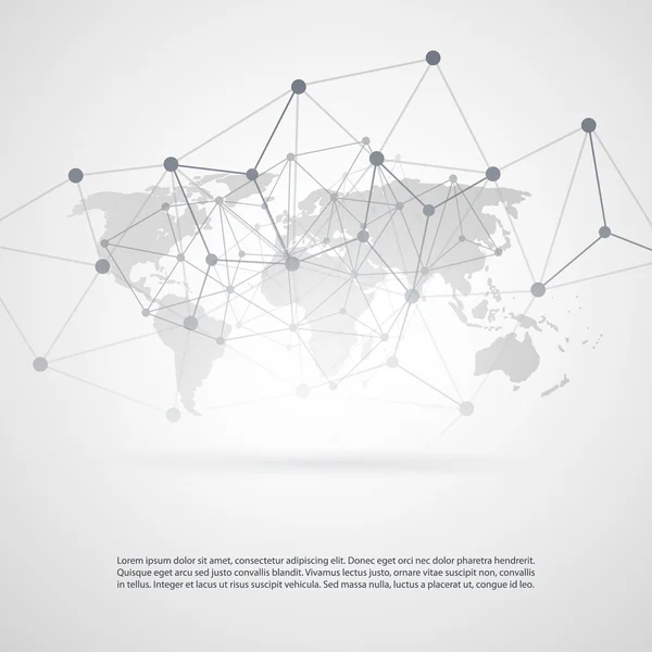 Globale Netzwerke - eps10 Vektorillustration für Ihr Unternehmen — Stockvektor