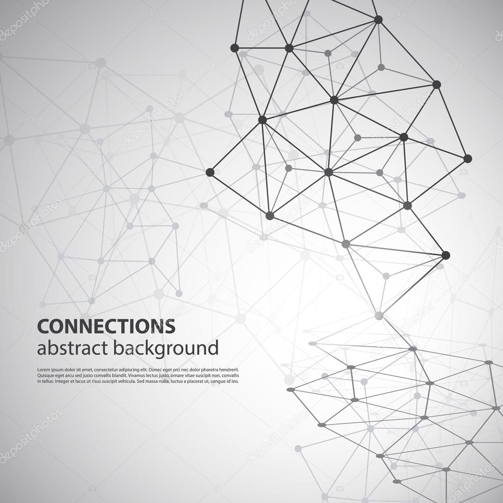 Molecular, Global or Business Network Connections Concept Design