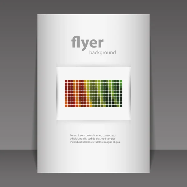 Folheto ou design de capa com padrão de mosaico colorido —  Vetores de Stock