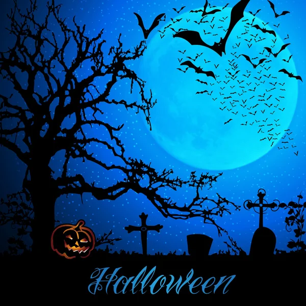 Vorlage für den Halloween-Hintergrund — Stockvektor