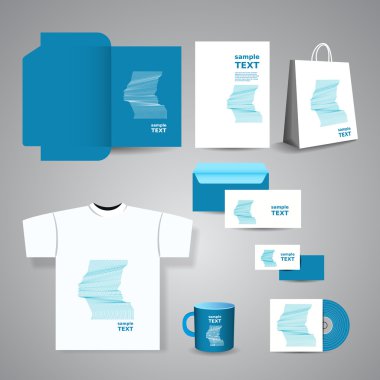 ileti örneği tempate, yüz siluetleri ile Kurumsal İmaj tasarımı