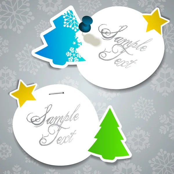 Christmas Labels — Stock Vector