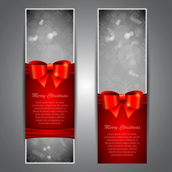 Kerst banner instellen — Stockvector