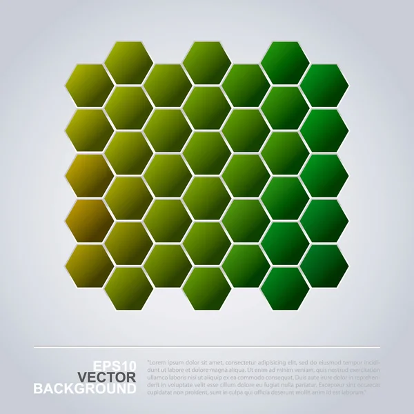 六角形パターン - モザイクの抽象的な背景デザイン — ストックベクタ