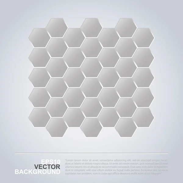 Hatszög minta - absztrakt mozaik alnyomatban — Stock Vector