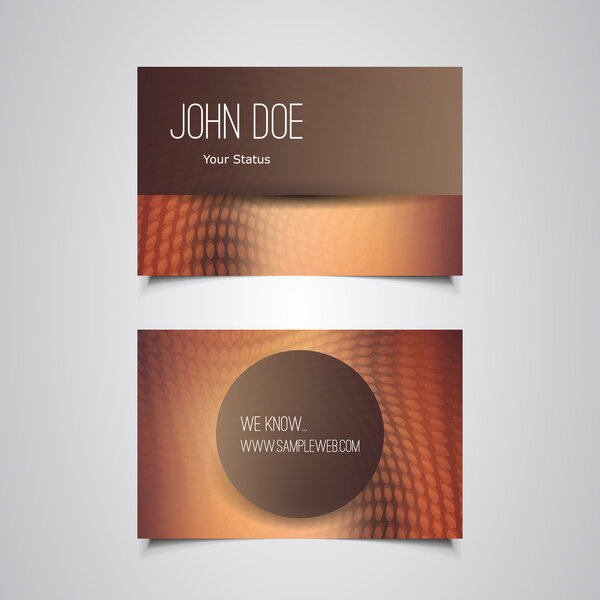 Business or Gift Card with Colorful Blurred Dotted Pattern