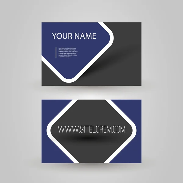 Blue Business o Gift Card Design — Vettoriale Stock