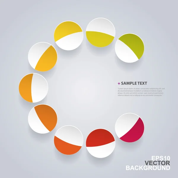 Plantilla base de infografía colorida — Vector de stock