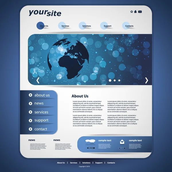 Web sitesi tasarım şablonu