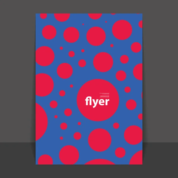 Flygblad eller cover design med färgglad abstrakt mönster — Stock vektor