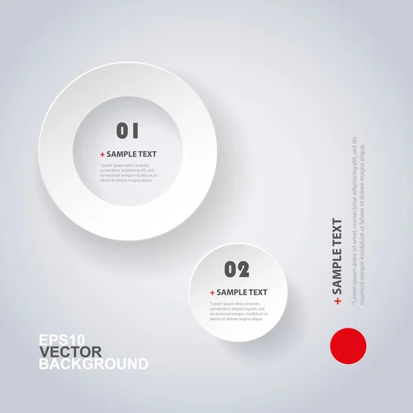 Diseño de infografías de corte de papel mínimo — Vector de stock