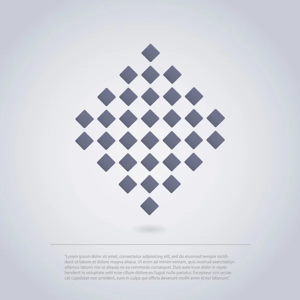 Design de ícone feito de quadrados para infográficos — Vetor de Stock